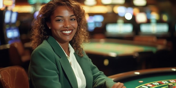 Tampilan meja live casino dengan dealer profesional dalam platform online terpercaya