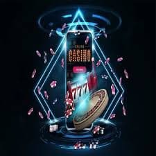Ilustrasi pengguna menikmati hiburan sports dan casino melalui perangkat mobile di maxim178